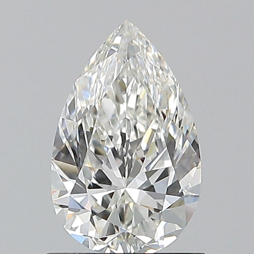 1.0 carat G-SI1 Natūralus Pear Deimantas (1)