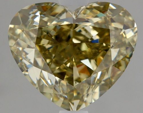 2.03 carat Fancy Dark Gray Greenish Yellow-VS2 Natūralus Heart Deimantas (1)