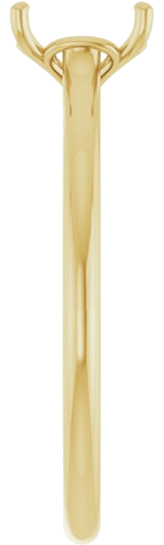 Sužadėtuvių Žiedas „Solitaire“ 14k yellow gold Emerald 6mm x 4mm (4)