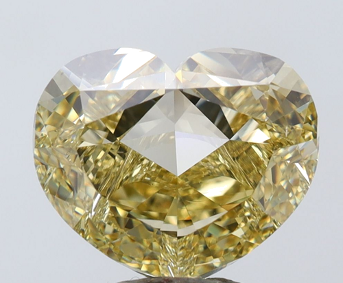 5.02 carat Fancy Yellow-VS2 Natūralus Heart Deimantas (1)