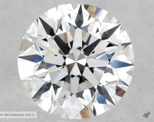 0.5 carat F-VS1 Excellent cut Natūralus Round Deimantas (1)