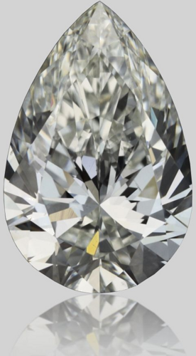 0.5 carat I-SI1 Natūralus Pear Deimantas (1)