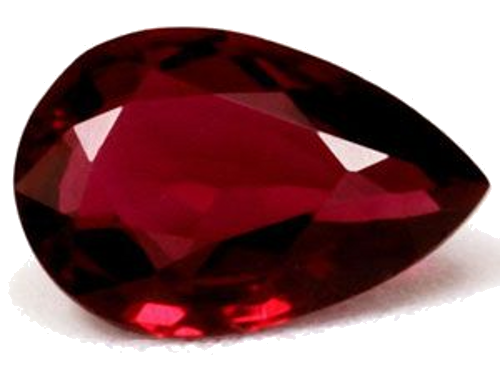 0.43 carat RED Pear Rubinas (1)