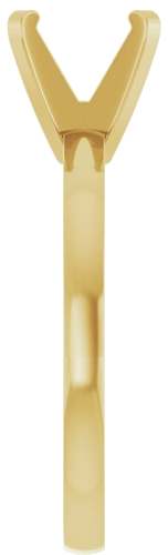 14K Yellow 7.3-7.7 mm Round Solitaire Engagement Ring Mounting (4)