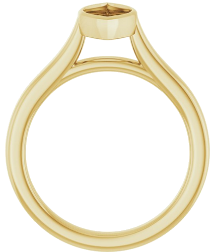Sužadėtuvių Žiedas „Bezel-Set Solitaire“ 14k yellow gold Marquise 10mm x 5.5mm (2)