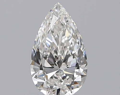 0.51 carat F-VVS2 Natūralus Pear Deimantas (1)
