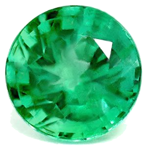 0.43 carat GREEN Round Smaragdas (1)