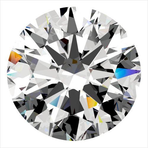 0.5 carat G-VS2 Excellent cut Natūralus Round Deimantas (1)