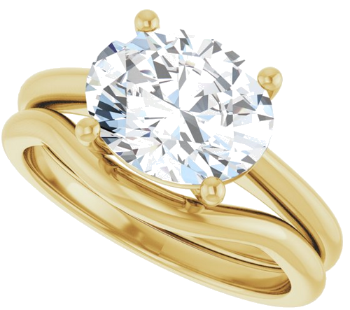 Sužadėtuvių Žiedas „Solitaire“ 14k yellow gold Oval 10mm x 8mm (10)