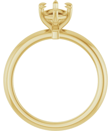 Sužadėtuvių Žiedas „Claw-Prong“ 10k yellow gold Marquise 12mm x 6mm (2)