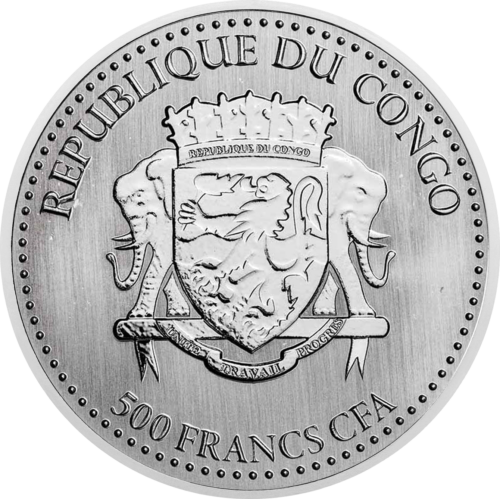 1 oz Серебряная горилла 2022 Конго серебряная монета (2)