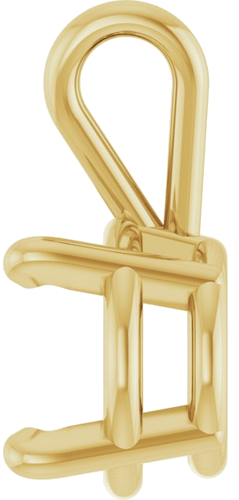 Pakabukas „Round 4-Prong Basket“ 10k yellow gold Round 6.7mm (3)