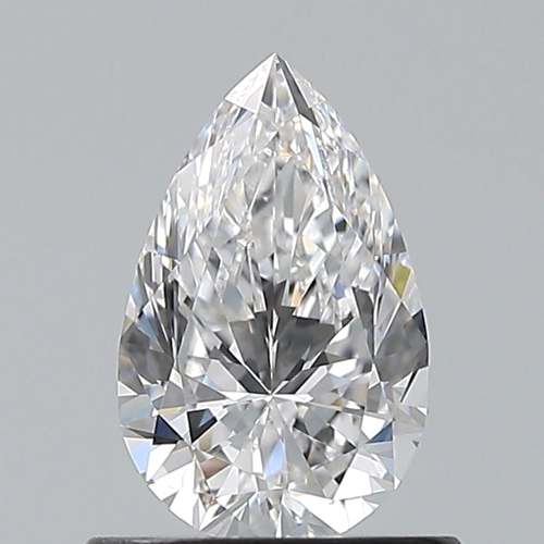 0.7 carat D-VVS2 Natūralus Pear Deimantas (1)