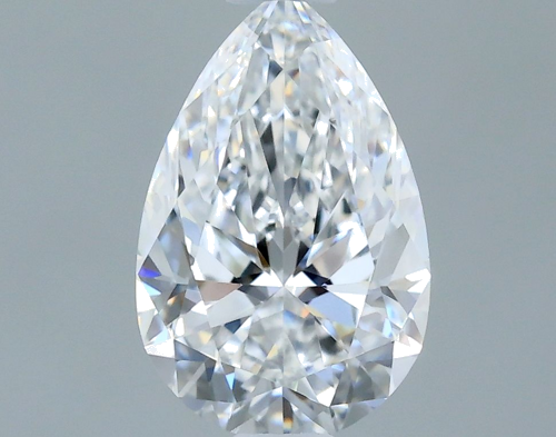 0.54 carat D-VVS2 Natūralus Pear Deimantas (1)