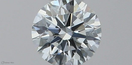 0.21 carat F-VVS2 Excellent cut Natūralus Round Deimantas (1)