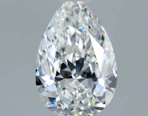 0.4 carat F-VVS2 Natūralus Pear Deimantas (1)
