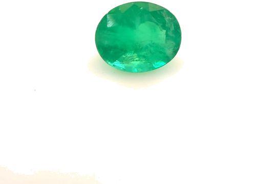 0.63 carat GREEN Oval Smaragdas (1)