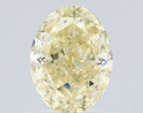 1.01 carat Fancy Light Yellow-VS1 Natūralus Oval Deimantas (1)