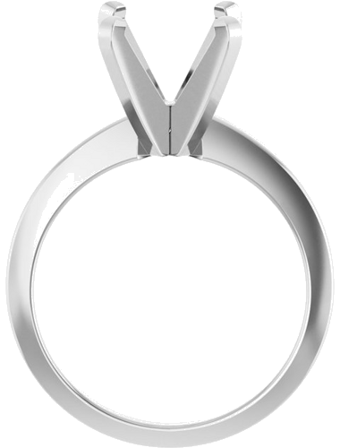 Sužadėtuvių Žiedas „Solitaire“ 14k white gold Round 9mm (2)