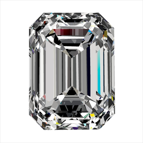 0.4 carat D-VS2 Natūralus Emerald Deimantas (1)