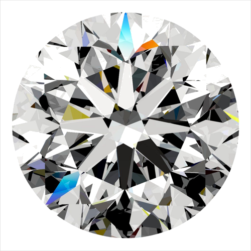 0.5 carat F-SI1 Very Good cut Natūralus Round Deimantas (1)