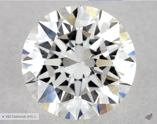 0.5 carat G-VVS2 Excellent cut Natūralus Round Deimantas (1)