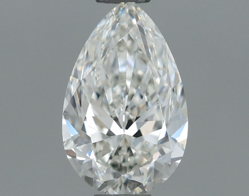 0.6 carat H-VVS2 Natūralus Pear Deimantas (1)
