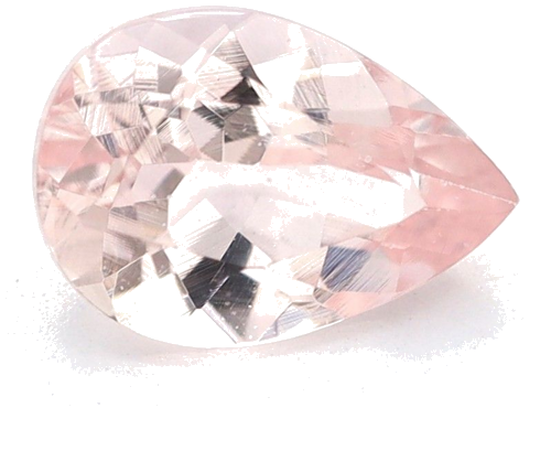 0.64 carat PINK Pear Morganite (1)