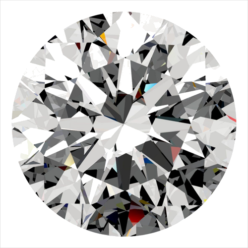 0.51 carat H-VVS2 Excellent cut Natūralus Round Deimantas (1)