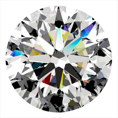 0.5 carat I-VS2 Very Good cut Natūralus Round Deimantas (1)