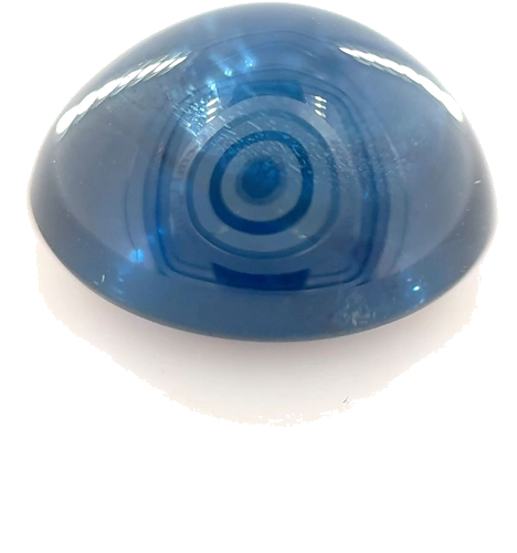 6.46 carat BLUE CABOCHON cut Oval Safyras (1)