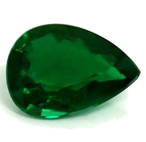 0.67 carat GREEN Pear Smaragdas (1)