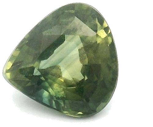 0.57 carat GREEN Pear Safyras (1)