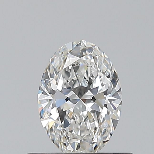 0.5 carat F-VVS2 Natūralus Oval Deimantas (1)