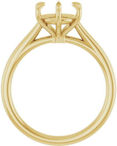 Sužadėtuvių Žiedas „Claw-Pong“ 14k yellow gold Round 8mm (2)