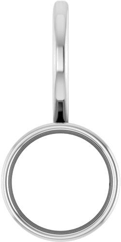 Sterling Silver 6 mm Round Solitaire Charm Pendant Mounting (1)
