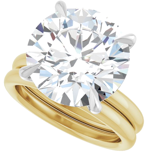 Sužadėtuvių Žiedas „Claw-Prong Solitaire“ 14k yellow/white gold Round 13mm (10)