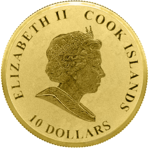 1/25 oz Oscar II 2009 Kuko salos 10 dolerių Auksinė moneta (2)