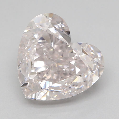 1.3 carat Very Light Pink-VVS1 Natūralus Heart Deimantas (1)