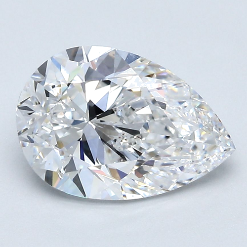 2.51 carat D-VS2 Natūralus Pear Deimantas (1)