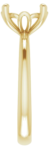 Sužadėtuvių Žiedas „Solitaire“ 585 Geltonojo Aukso Round 8.8mm (4)