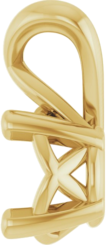 14K Yellow 5 mm Round Solitaire Pendant Mounting (3)