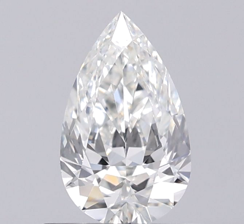 0.57 carat H-VS1 Natūralus Pear Deimantas (1)
