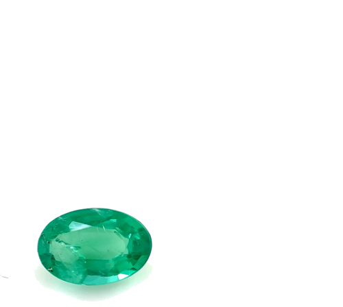 0.48 carat GREEN Oval Smaragdas (1)