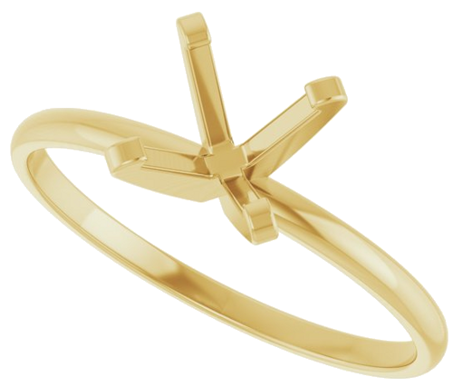 Sužadėtuvių Žiedas „Solitaire“ 14k yellow gold Round 6.4mm (5)
