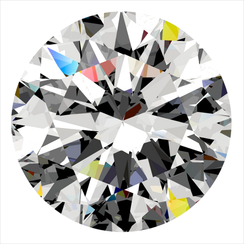 0.5 carat F-VVS2 Excellent cut Natūralus Round Deimantas (1)