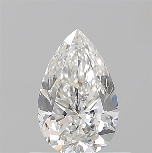 0.5 carat G-VVS2 Natūralus Pear Deimantas (1)