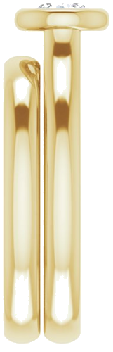 14K Yellow  4.8 mm Round Solitaire Engagement Ring Mounting (9)