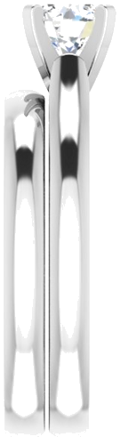 14K White 5.5 mm Round Solitaire Engagement Ring Mounting (8)