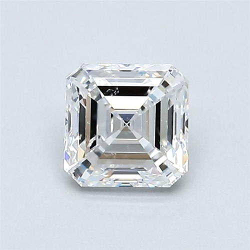0.7 carat E-SI1 Natūralus Asscher Deimantas (1)